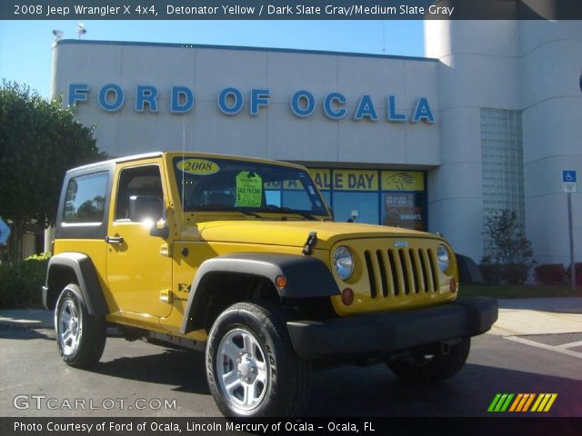 2008 Jeep Wrangler X 4x4 in Detonator Yellow