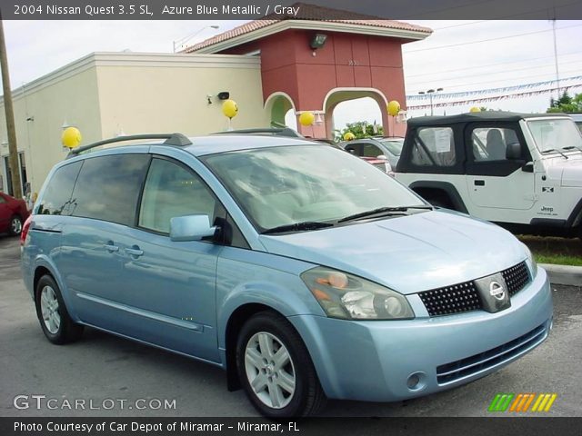 2004 Nissan Quest 3.5 SL in Azure Blue Metallic