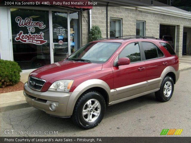 2004 Kia Sorento EX 4WD in Ruby Red Metallic