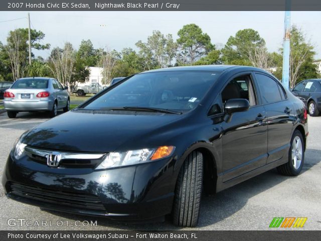 2007 Honda civic nighthawk black sedan #4