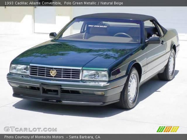 1993 Cadillac Allante Convertible in Polo Green Metallic