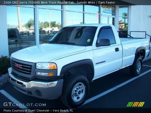 2006 GMC Sierra 2500HD Work Truck Regular Cab in Summit White