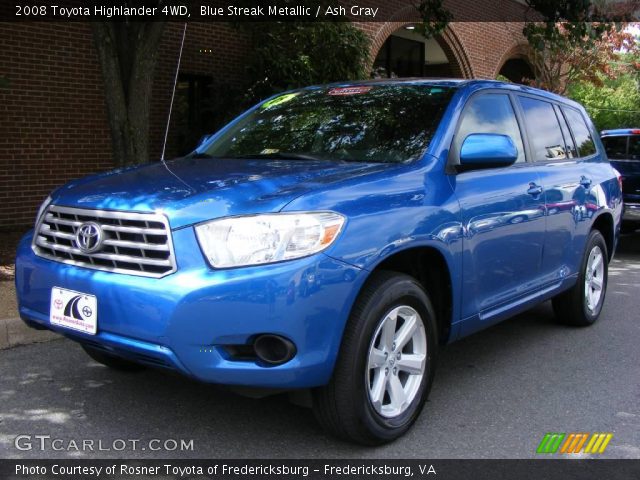 2008 Toyota Highlander 4WD in Blue Streak Metallic