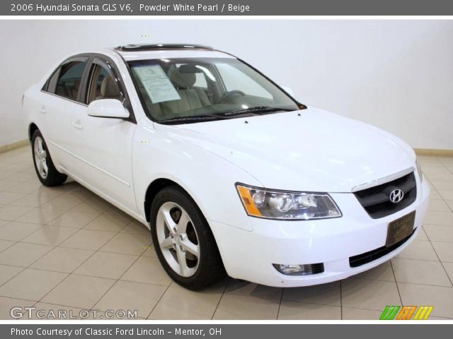 2006 Hyundai Sonata GLS V6 in Powder White Pearl