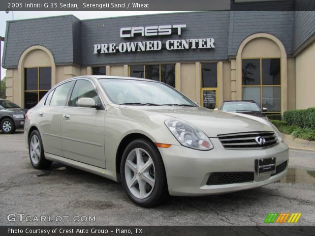 2005 Infiniti G 35 Sedan in Serengeti Sand
