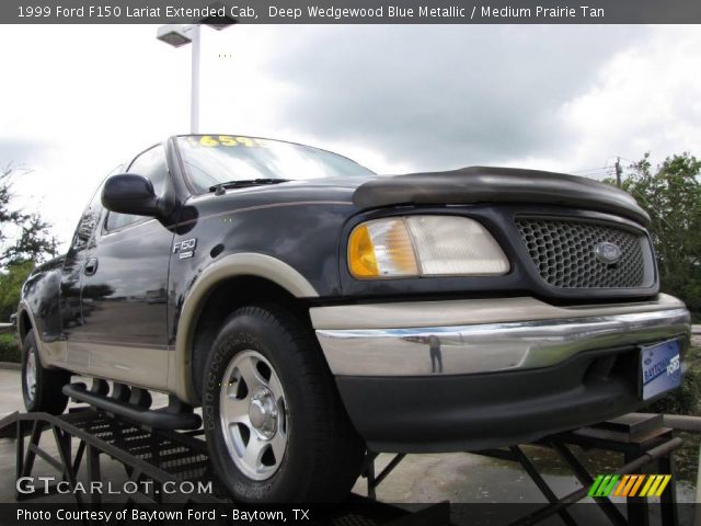 1999 Ford F150 Lariat Extended Cab in Deep Wedgewood Blue Metallic