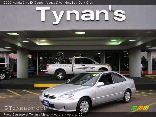 2000 Honda Civic EX Coupe in Vogue Silver Metallic