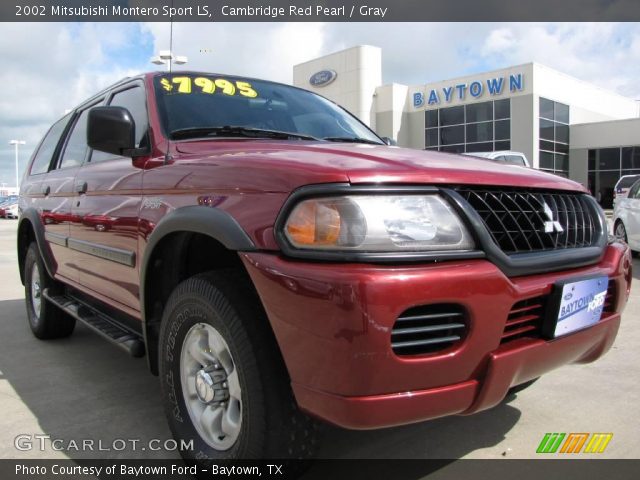 2002 Mitsubishi Montero Sport LS in Cambridge Red Pearl