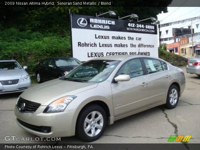 2009 Nissan Altima Hybrid in Sonoran Sand Metallic