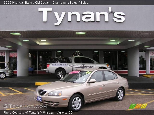 2006 Hyundai Elantra GLS Sedan in Champagne Beige