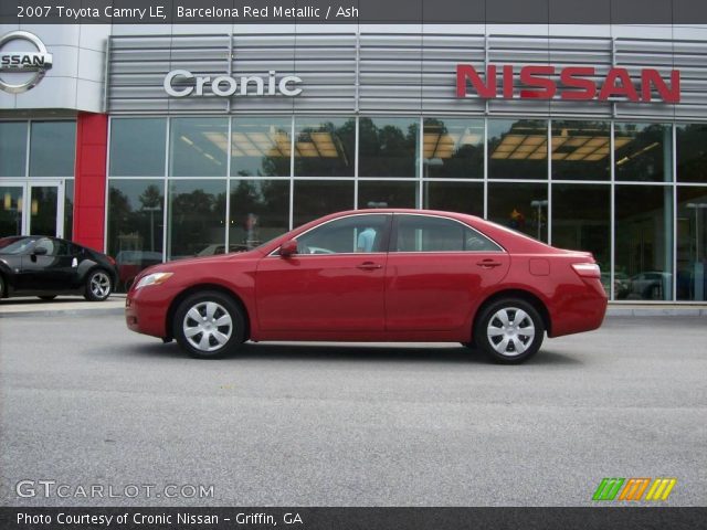 2007 Toyota Camry LE in Barcelona Red Metallic