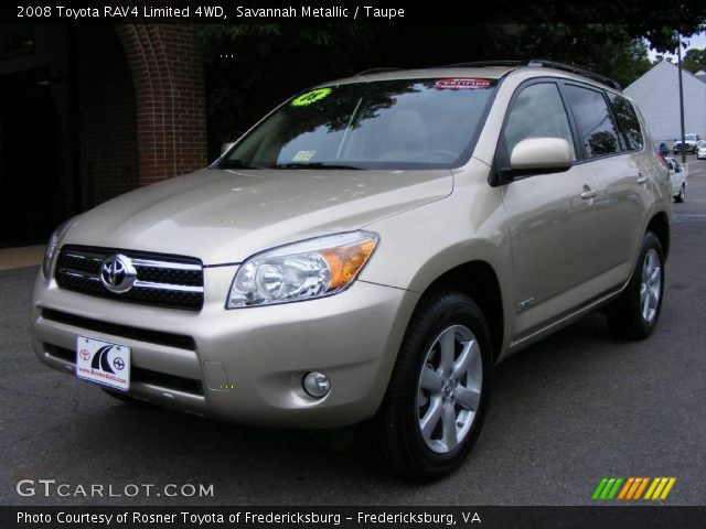 2008 Toyota RAV4 Limited 4WD in Savannah Metallic