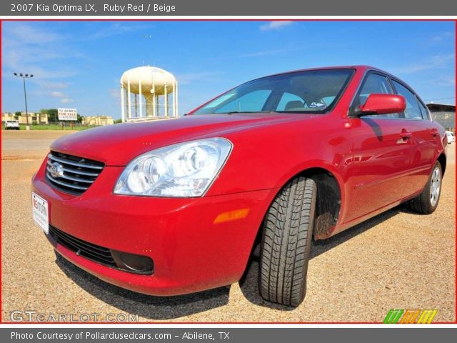 2007 Kia Optima LX in Ruby Red