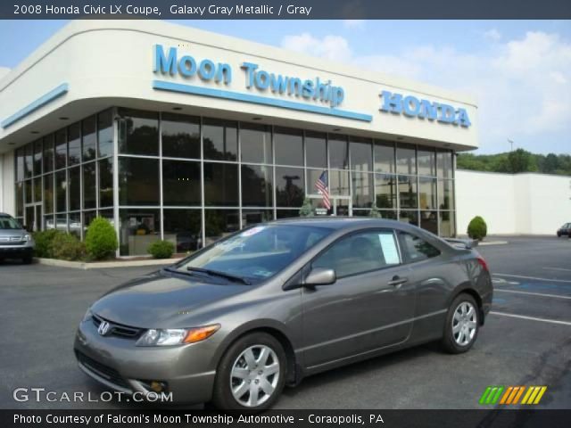 2008 Honda Civic LX Coupe in Galaxy Gray Metallic