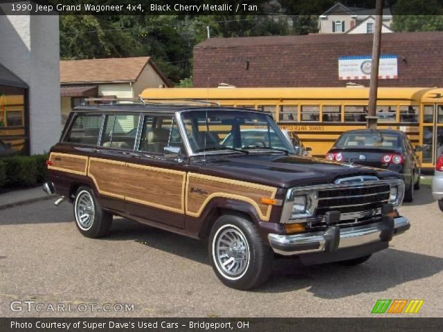 1990 Jeep Grand Wagoneer 4x4 in Black Cherry Metallic