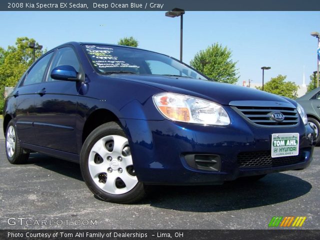 2008 Kia Spectra EX Sedan in Deep Ocean Blue