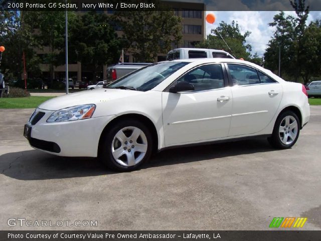2008 Pontiac G6 Sedan in Ivory White