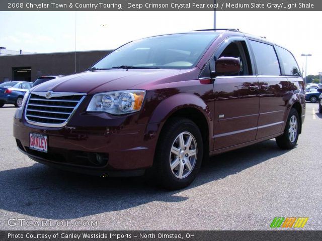 2008 Chrysler Town & Country Touring in Deep Crimson Crystal Pearlcoat