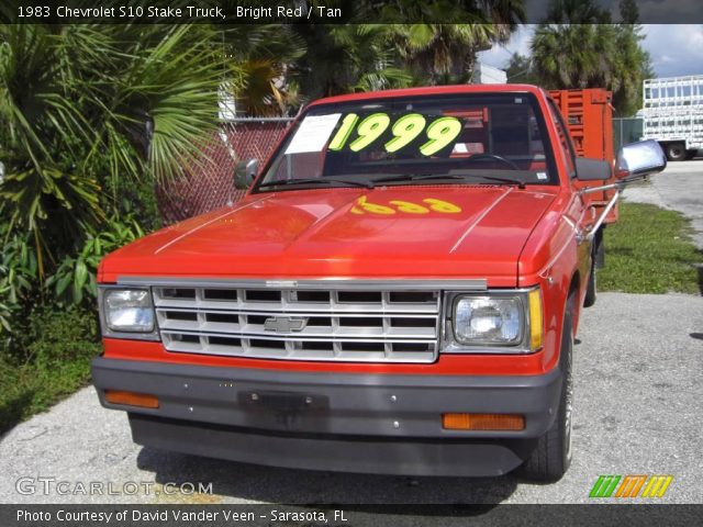 1983 Chevrolet S10 Stake Truck in Bright Red