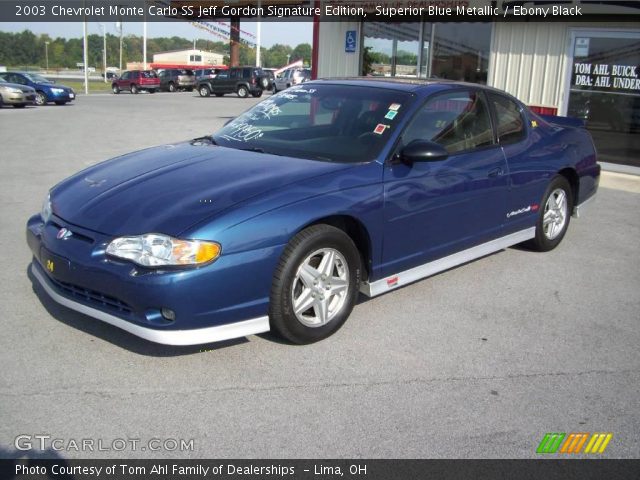 2003 Chevrolet Monte Carlo SS Jeff Gordon Signature Edition in Superior Blue Metallic
