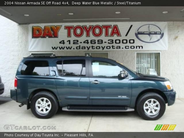 2004 Nissan Armada SE Off Road 4x4 in Deep Water Blue Metallic