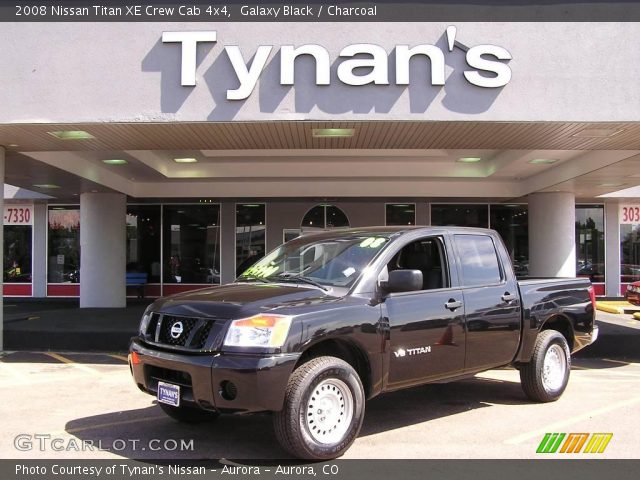 2008 Nissan Titan XE Crew Cab 4x4 in Galaxy Black