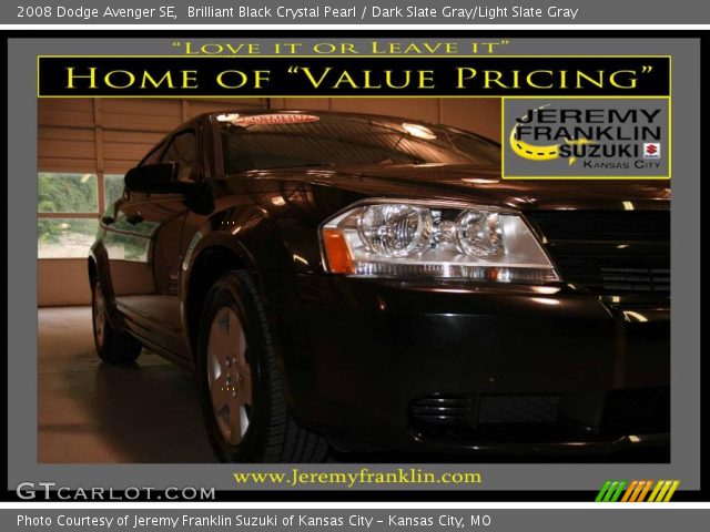 2008 Dodge Avenger SE in Brilliant Black Crystal Pearl