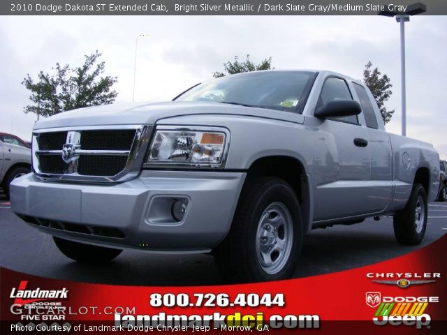 2010 Dodge Dakota ST Extended Cab in Bright Silver Metallic
