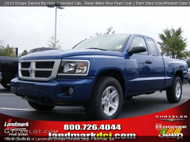 2010 Dodge Dakota Big Horn Extended Cab in Deep Water Blue Pearl Coat