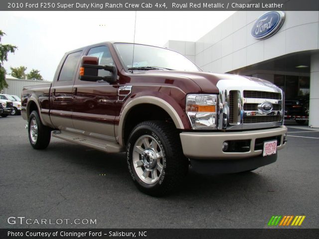 2010 Ford F250 Super Duty King Ranch Crew Cab 4x4 in Royal Red Metallic