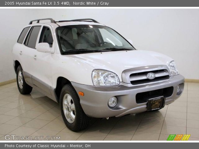 2005 Hyundai Santa Fe LX 3.5 4WD in Nordic White