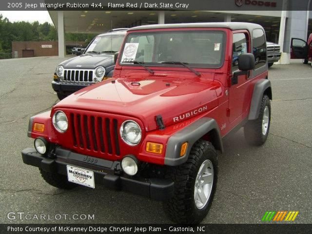 2005 Jeep Wrangler Rubicon 4x4 in Flame Red