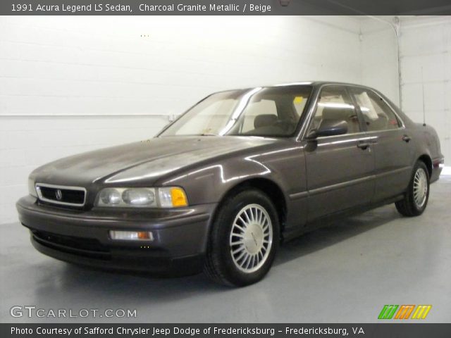 Charcoal Granite Metallic 1991 Acura Legend Ls Sedan