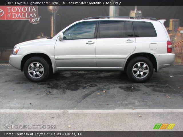 2007 Toyota Highlander V6 4WD in Millenium Silver Metallic