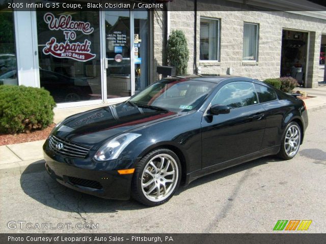 2005 Infiniti G 35 Coupe in Black Obsidian