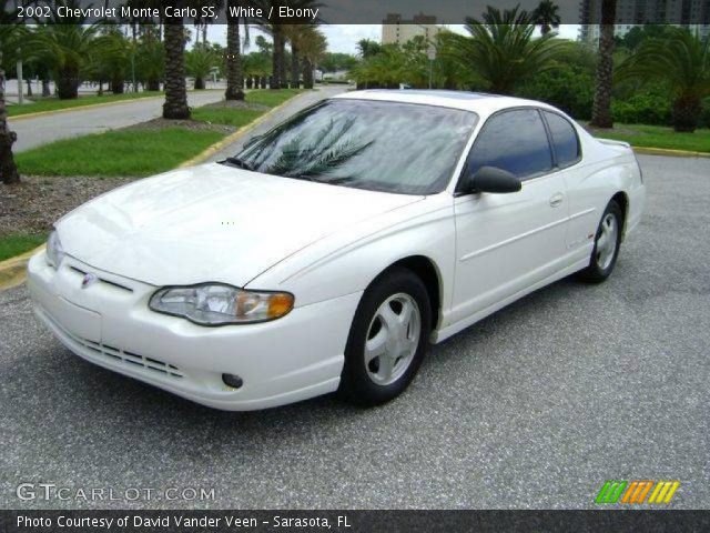 White 2002 Chevrolet Monte Carlo Ss Ebony Interior