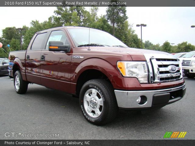 2010 Ford F150 XLT SuperCrew in Royal Red Metallic