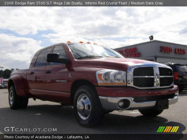 2006 Dodge Ram 3500 SLT Mega Cab Dually in Inferno Red Crystal Pearl