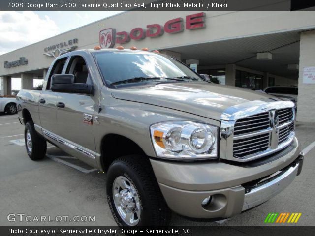 2008 Dodge Ram 2500 Laramie Quad Cab 4x4 in Light Khaki Metallic