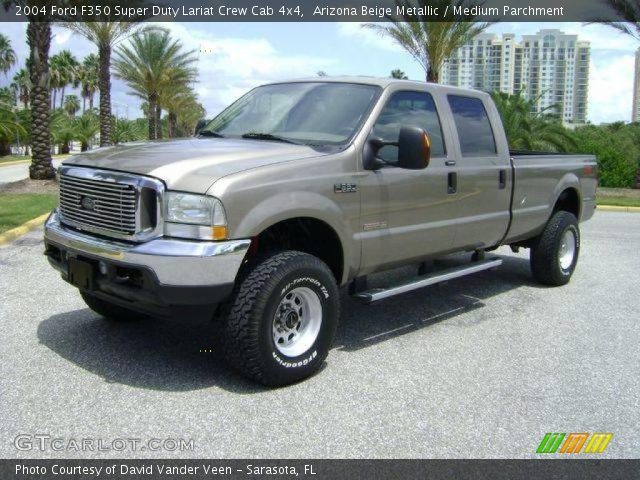 2004 Ford F350 Super Duty Lariat Crew Cab 4x4 in Arizona Beige Metallic