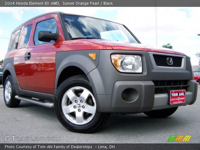 2004 Honda Element EX AWD in Sunset Orange Pearl