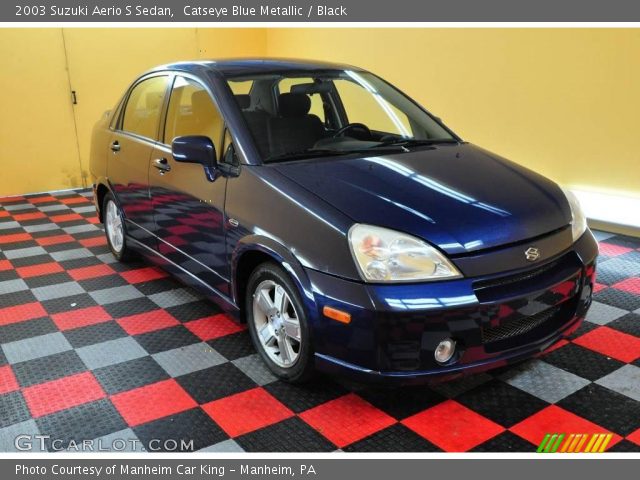 2003 Suzuki Aerio S Sedan in Catseye Blue Metallic