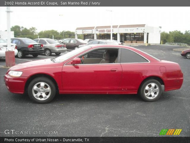 2002 Honda Accord EX Coupe in San Marino Red