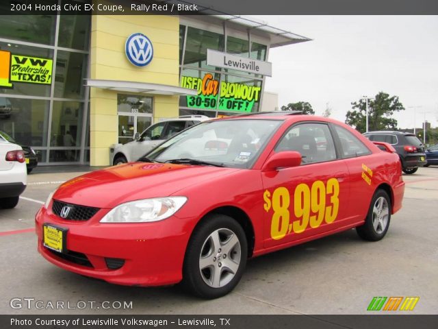 2004 Honda Civic EX Coupe in Rally Red