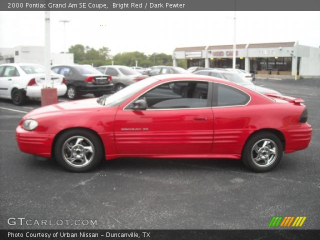 2000 Pontiac Grand Am SE Coupe in Bright Red