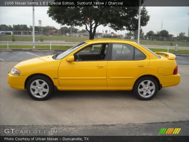 Yellow nissan sentra #7