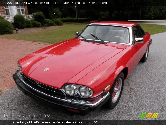 1990 Jaguar XJ XJS Rouge Collection Coupe in Signal Red