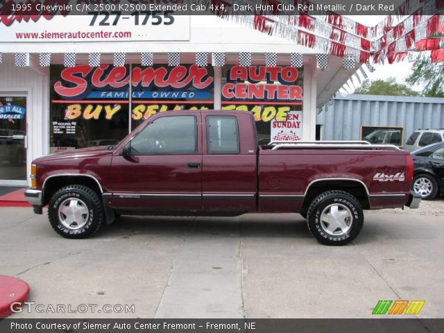 1995 Chevrolet C/K 2500 K2500 Extended Cab 4x4 in Dark Hunt Club Red Metallic