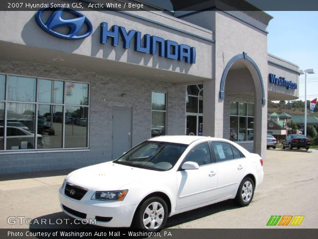 2007 Hyundai Sonata GLS in Arctic White