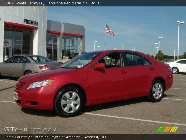 2009 Toyota Camry LE in Barcelona Red Metallic